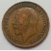 1 пенни 1913 год Великобритания, one penny Георг V