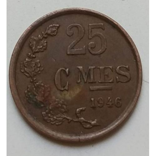 25 сантим 1946 год Люксембург