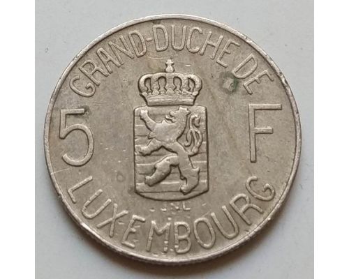 5 франков 1962 год Люксембург