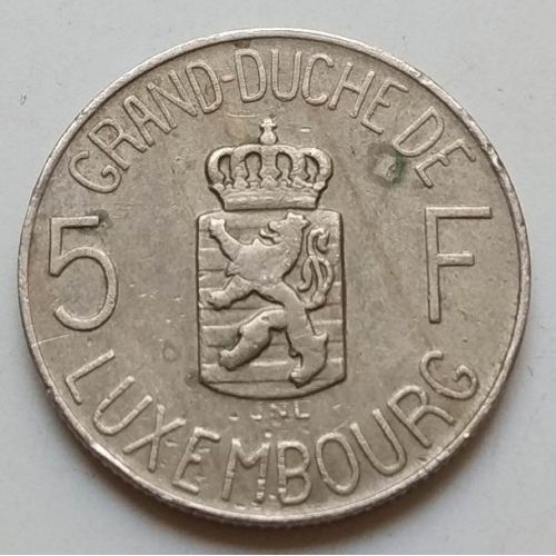 5 франков 1962 год Люксембург