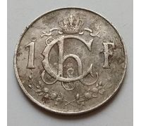 1 франк 1962 год Люксембург Состояние VG