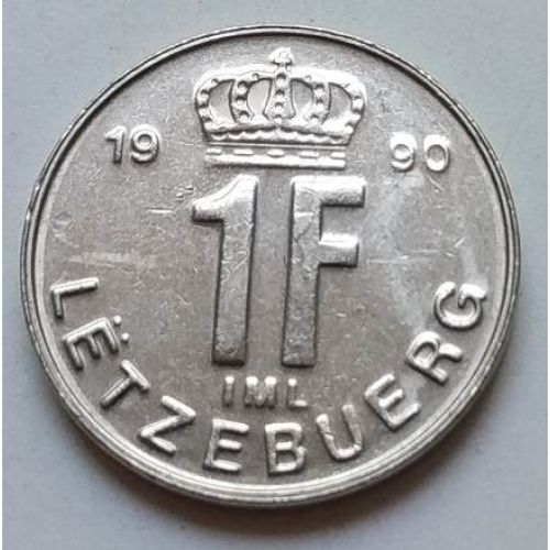 1 франк 1990 год Люксембург