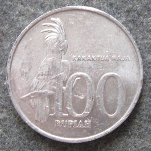100 рупий 2002 год Индонезия Какаду
