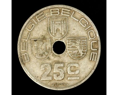 25 сентим 1938 год Бельгия BELGIE-BELGIQUE Состояние VG