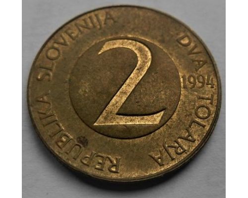 2 толара 1994 год Словения Ласточка