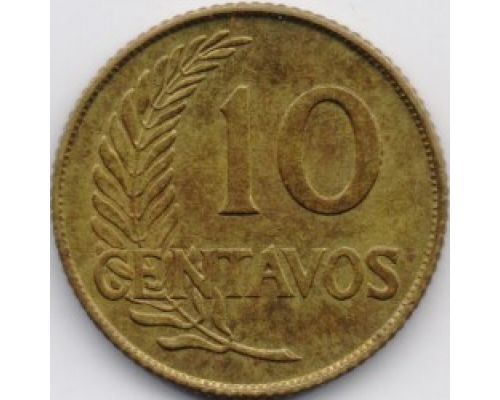 10 сентаво 1956 год Перу