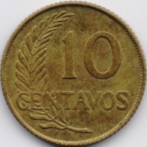 10 сентаво 1956 год Перу