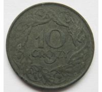 10 грошей 1923 Польша Цинк