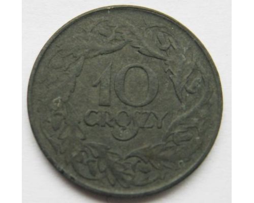 10 грошей 1923 Польша Цинк
