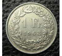 1 франк Швейцария 1968 год