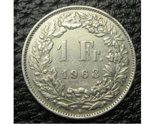 1 франк Швейцария 1968 год