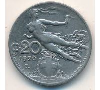 20 чентезимо 1920 года Италия 