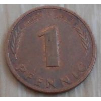 1 пфенниг (1950–2001 г) Германия ФРГ