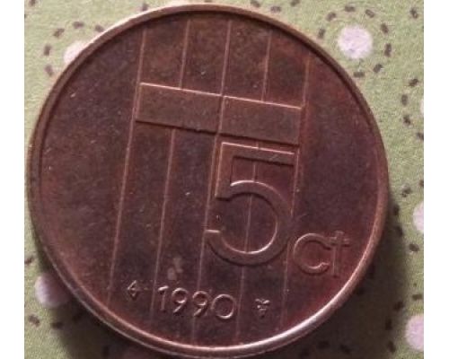5 центов (1982–2001 г) Нидерланды