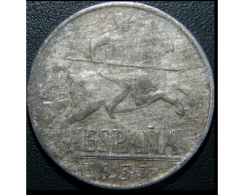10 центов 1953 год Испания