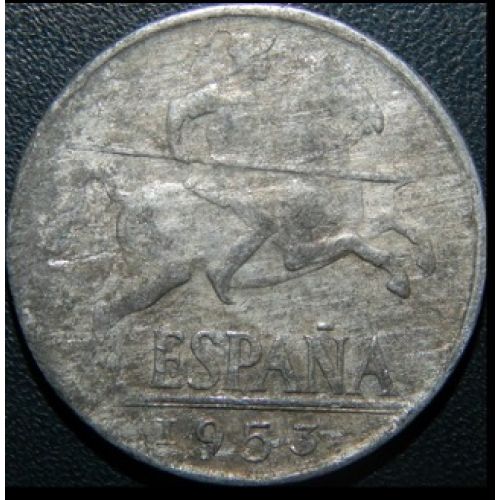 10 центов 1953 год. Испания