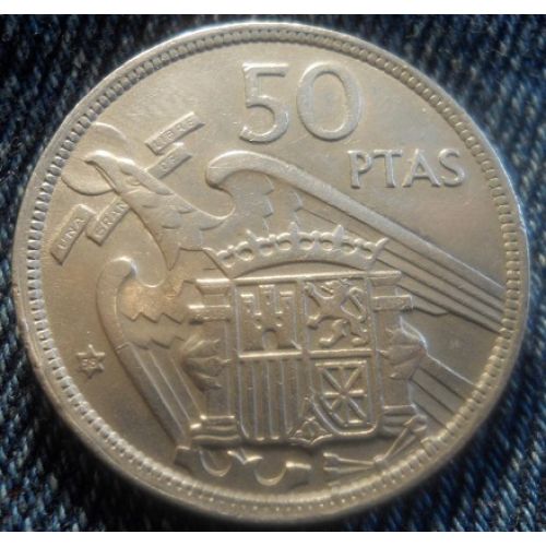 50 песет 1957 год. Испания.Большая