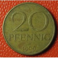 20 пфеннигов 1969-1971 год  Германия ГДР