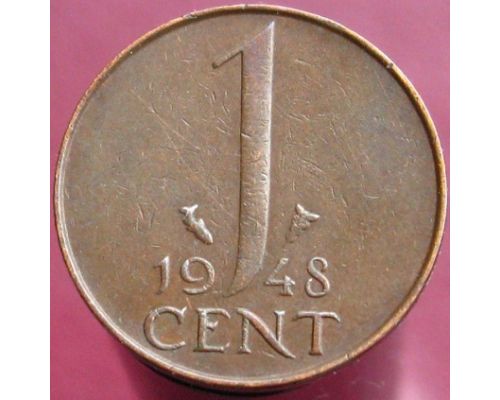 1 цент 1948 года Нидерланды