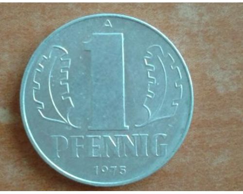 1 пфенниг 1960-1990 год Германия ГДР
