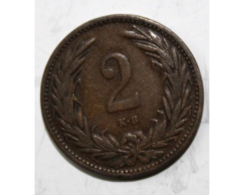 2 филлера 1904 года Венгрия СОСТОЯНИЕ!