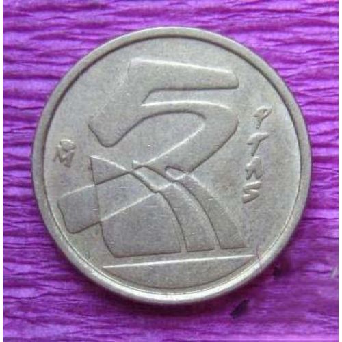5 песет 1989-1997 год. Испания