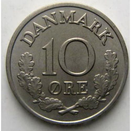 10 эре 1972 года. Дания