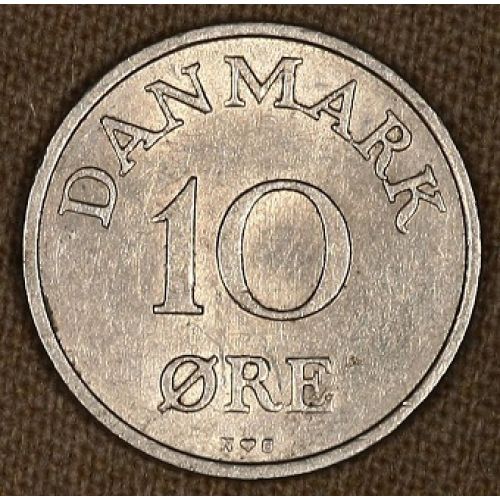 10 эре 1954-1956 года. Дания