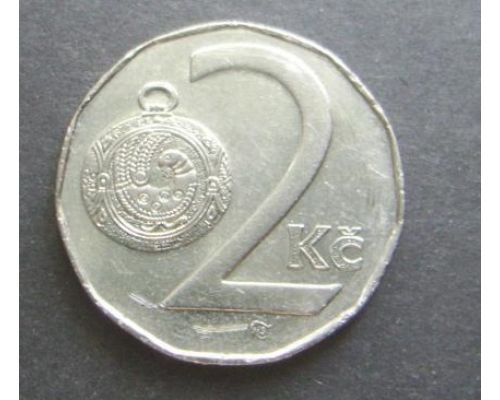 2 кроны 1993-1997 год Чехия
