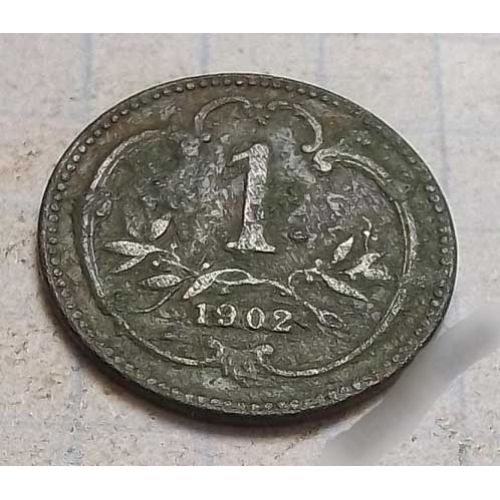1 геллер 1902 года Австрия Состояние F