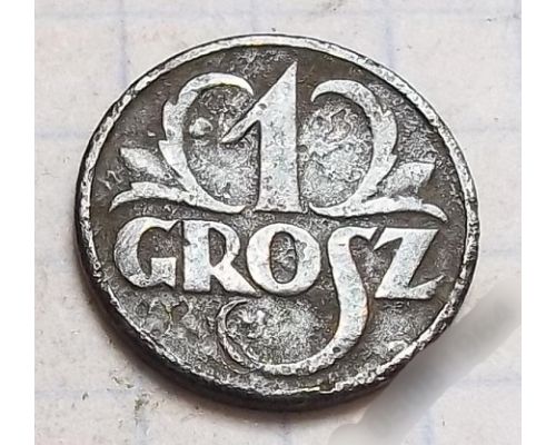 1 грош 1933 Польша Редкий