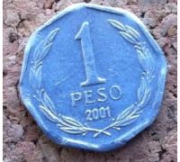 1 песо 2001-2012 года Чили