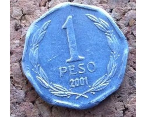 1 песо 2001-2012 года Чили
