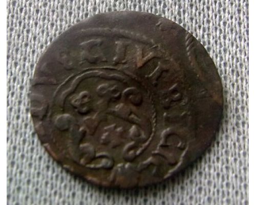 1 солид 1632-1654 Ливония Швеция Кристина Ваза
