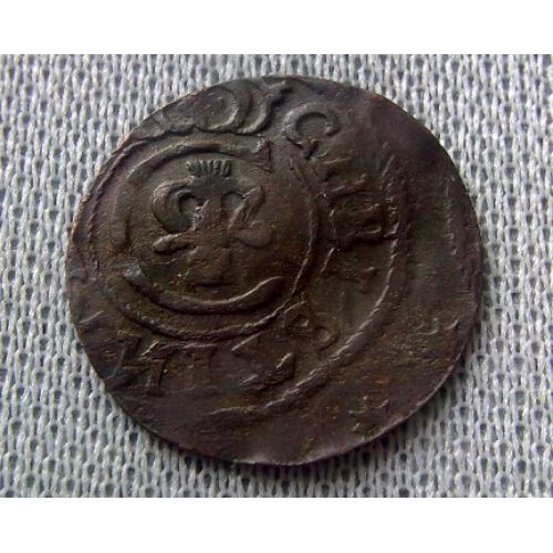 1 солид. 1632-1654. Ливония. Швеция. Кристина Ваза (2)