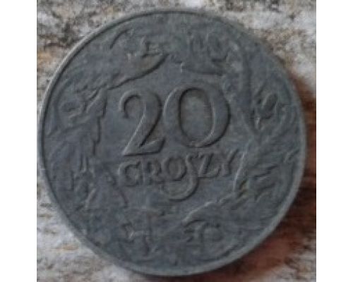 20 грошей 1923 Польша Цинк