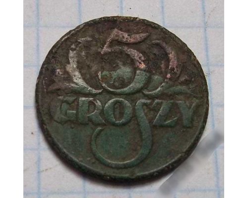 5 грошей 1928 Польша