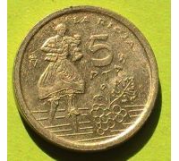 5 песет 1996 год Испания