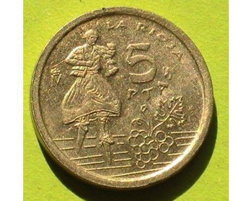 5 песет 1996 год Испания