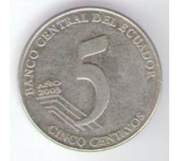5 сентаво 2000-2003 год Эквадор