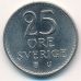 25 эре 1972 год. Швеция . Маленький тираж