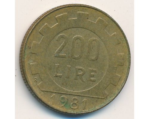 200 лир (1978-1998) года Италия