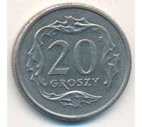 20 грошей 1990-2009 год Польша