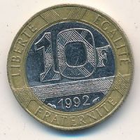 10 франков (1988–2000 г) Франция
