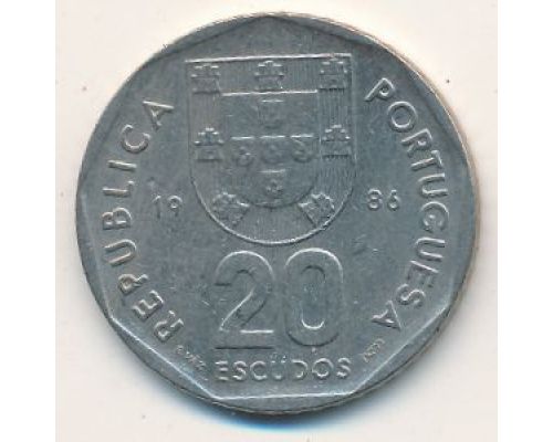 20 эскудо 1986 год Португалия
