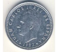1 песета (1982–1989 г) Испания