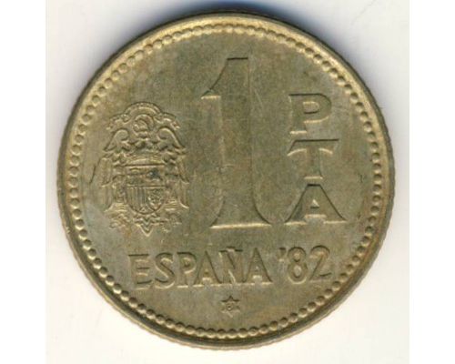 1 песета 1980 год Испания