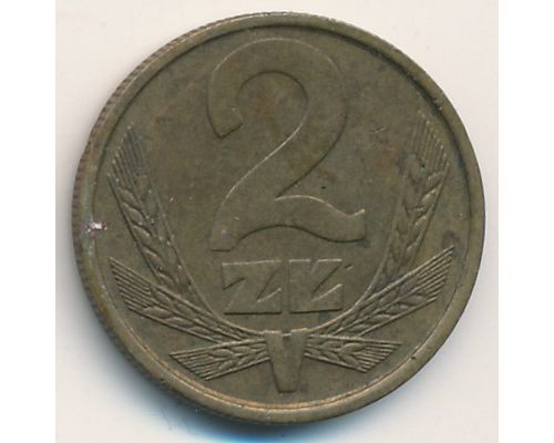 2 злотых 1975-1988 год Польша