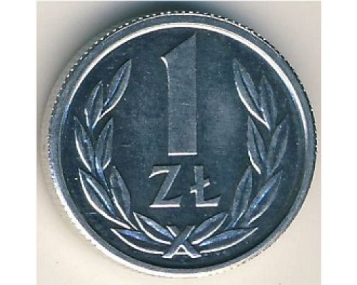 1 злотый 1989 год Польша