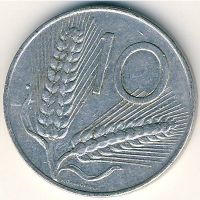 10 лир (1951–2001 г) Италия